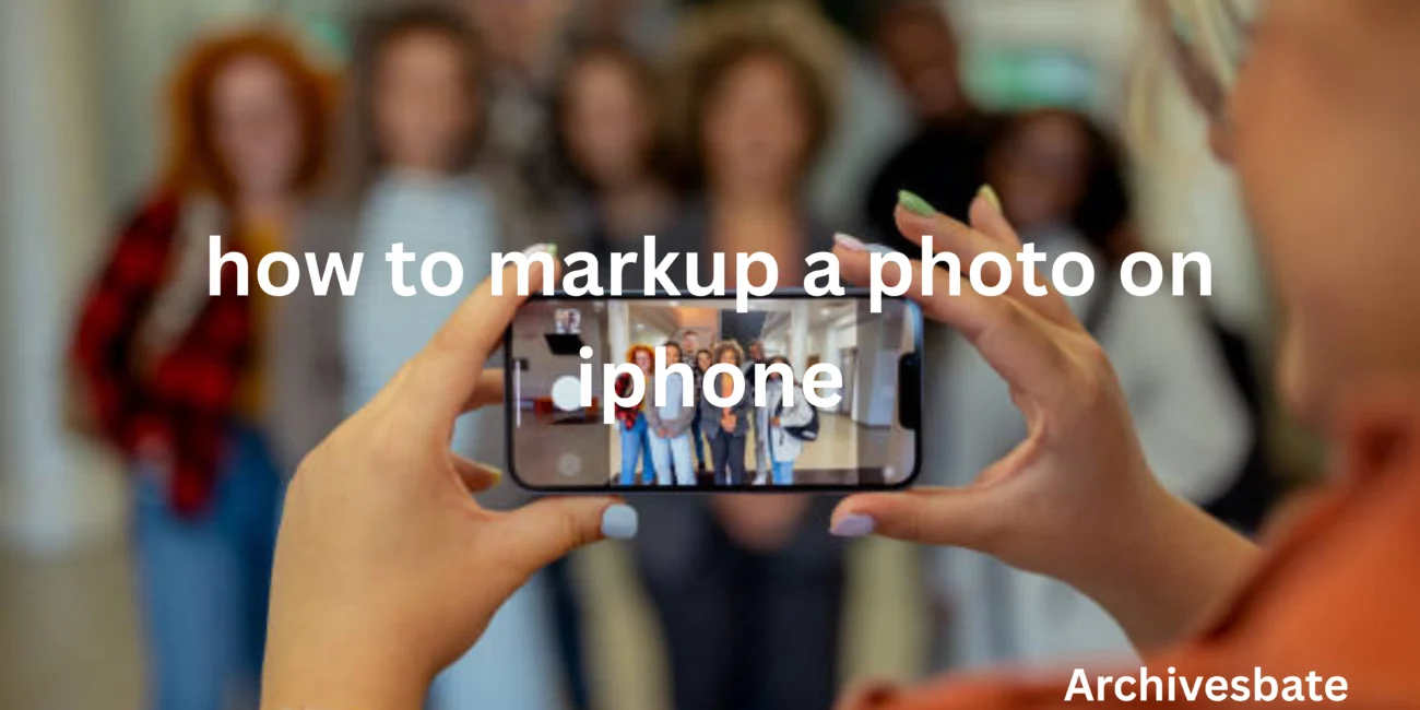 how to markup a photo on iphone